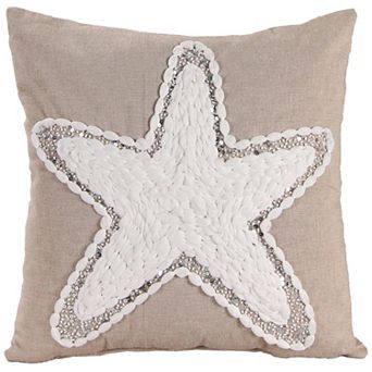 Jordan Manufacturing Puff Star Indoor Outdoor Throw Pillow