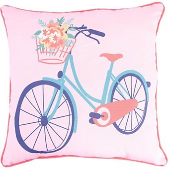 Jordan Manufacturing Bicycle Indoor Outdoor Throw Pillow