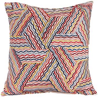 Jordan Manufacturing Embroidered Kalied Indoor Outdoor Throw Pillow