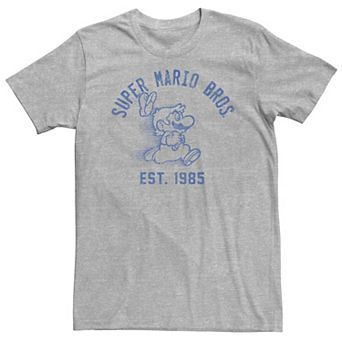 Big & Tall Nintendo Super Mario Running Fade 1985 Vintage Tee