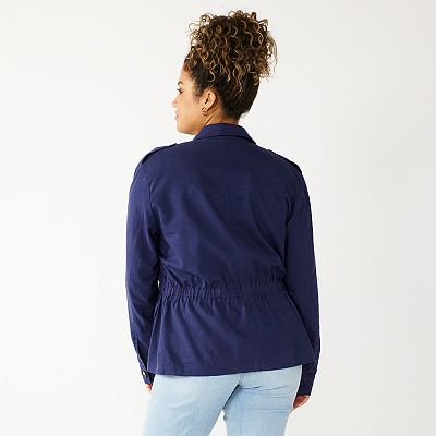Women's DRAPER JAMES RSVP™ Linen-Blend Utility Jacket