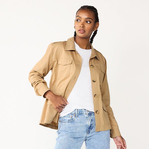 Women's DRAPER JAMES RSVP™ Linen-Blend Utility Jacket