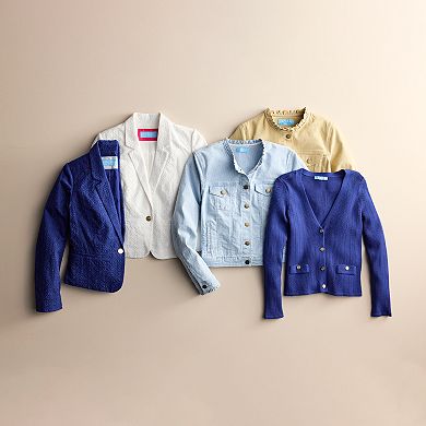 Women's Draper James Ruffle Trim Denim Jacket