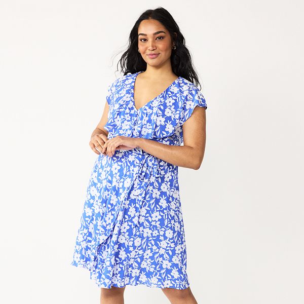 Women's DRAPER JAMES RSVP™ Ruffle Wrap Dress