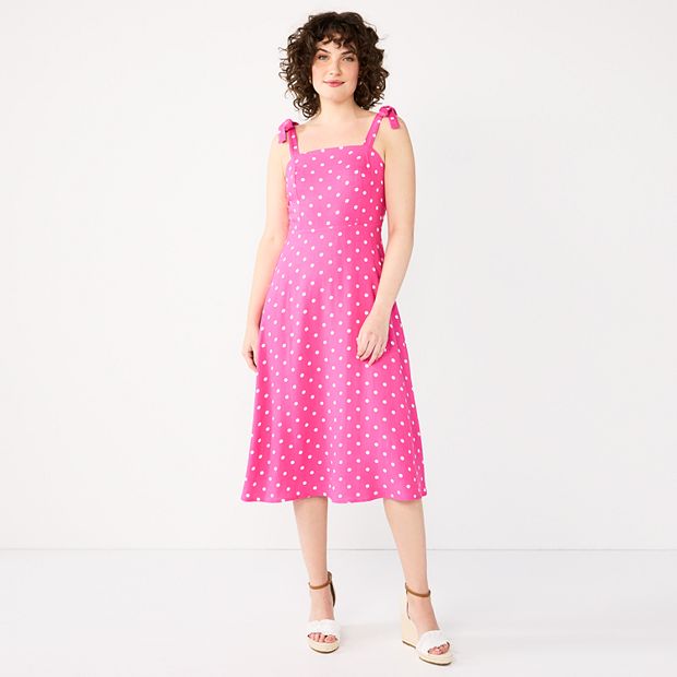 Women's DRAPER JAMES RSVP Bow Strap Midi Dress