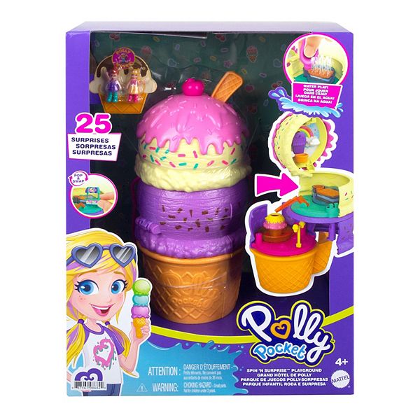 Polly Pocket Spin & Reveal Ice Cream Cone Playset 