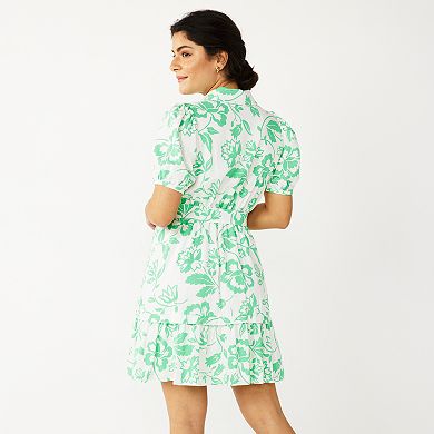 Women's DRAPER JAMES RSVP™ Puff Sleeve Shirt Dress