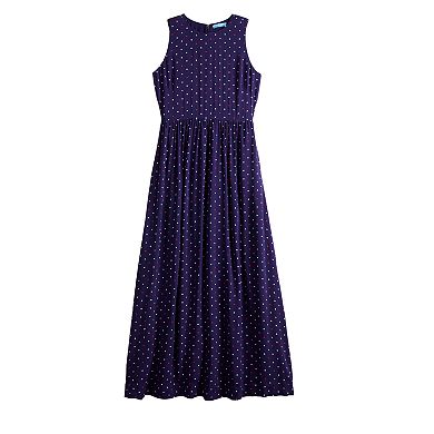 Women's DRAPER JAMES RSVP™ Sleeveless Dot Maxi Dress