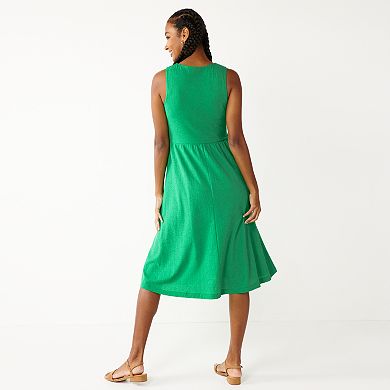 Women's DRAPER JAMES RSVP™ Sleeveless Midi Dress