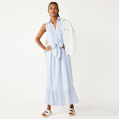 denim smocked mini dress Women's Zip Up Color:CHINA BLUE TOILE comfortable feel Smocked bodice Homecoming Dressesdallas Lola Hot Pink Bodycon