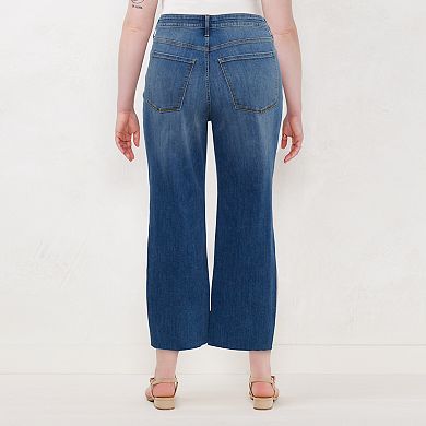 Plus Size LC Lauren Conrad Super High Waisted Slim Straight Jeans