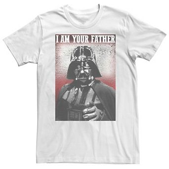 Big & Tall Star Wars Stern Vader I am Your Father Finger Point Tee
