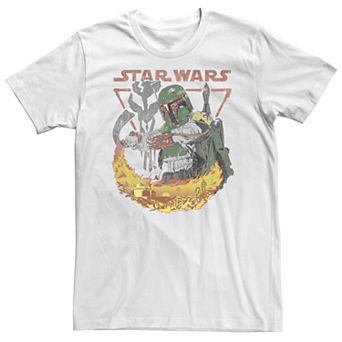 Big & Tall Star Wars Boba Fett Tatooine Flame Tee