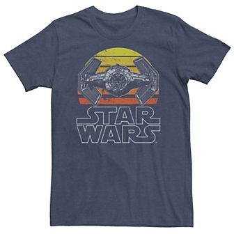 Big & Tall Star Wars TIE Fighter Lined Logo Tee