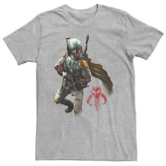 Big & Tall Star Wars Boba Fett Mandalorian Logo Tee