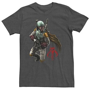 Big & Tall Star Wars Boba Fett Mandalorian Logo Tee