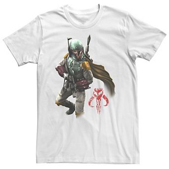 Big & Tall Star Wars Boba Fett Mandalorian Logo Tee