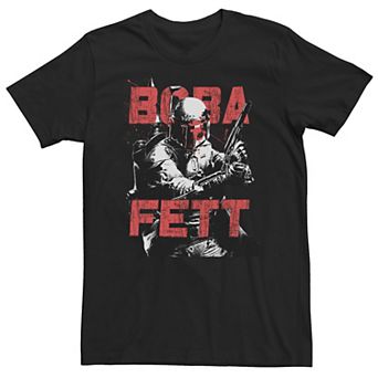 Big & Tall Star Wars Boba Fett Contrasted Tonal Pose Tee
