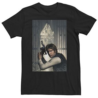 Big & Tall Star Wars Han & Millennium Falcon Blaster Pose Tee
