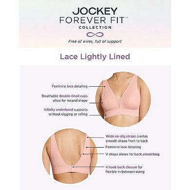 Jockey® Forever Fit Lace Wireless Bra 3490