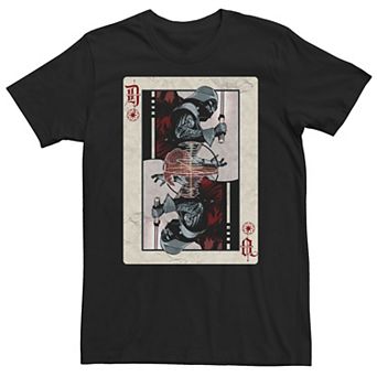 Big & Tall Star Wars Darth Vader Death Star Playing Card Tee