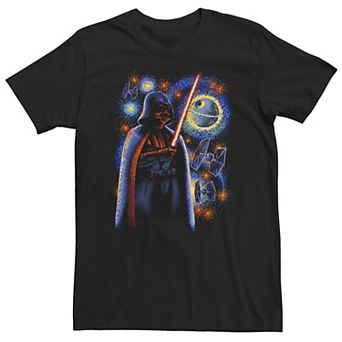 Big & Tall Star Wars Darth Vader Death Starry Night Tee