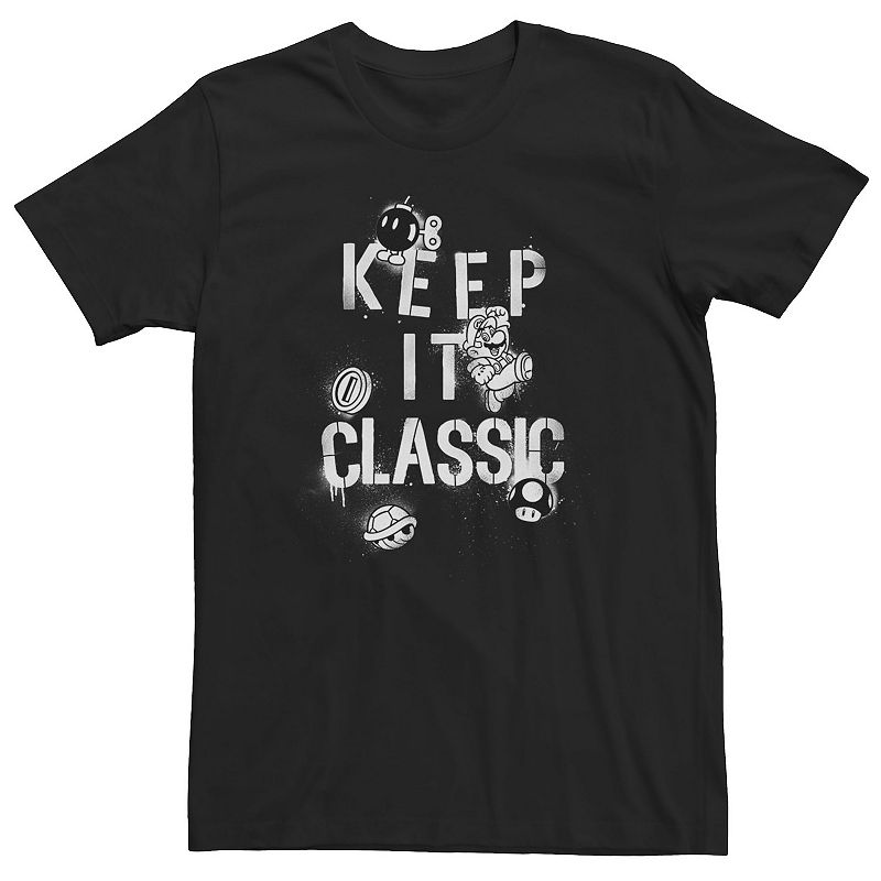 Big & Tall Nintendo Super Mario Keep It Classic Paint Tee, Men's, 