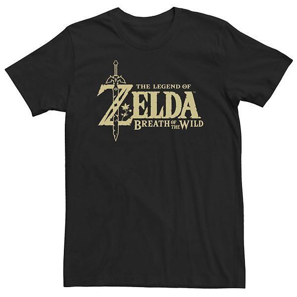 Big & Tall The Legend Of Zelda Breath Of The Wild Title Logo Tee