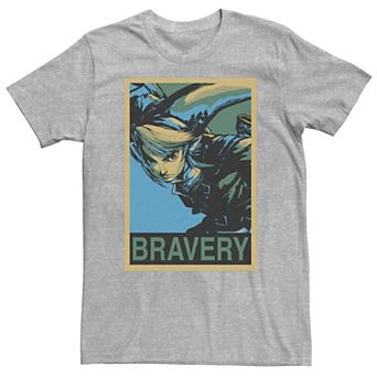 Big & Tall Zelda Link Bravery Poster Tee