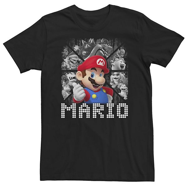 Big & Tall Super Mario Bad Guy Panels Tee