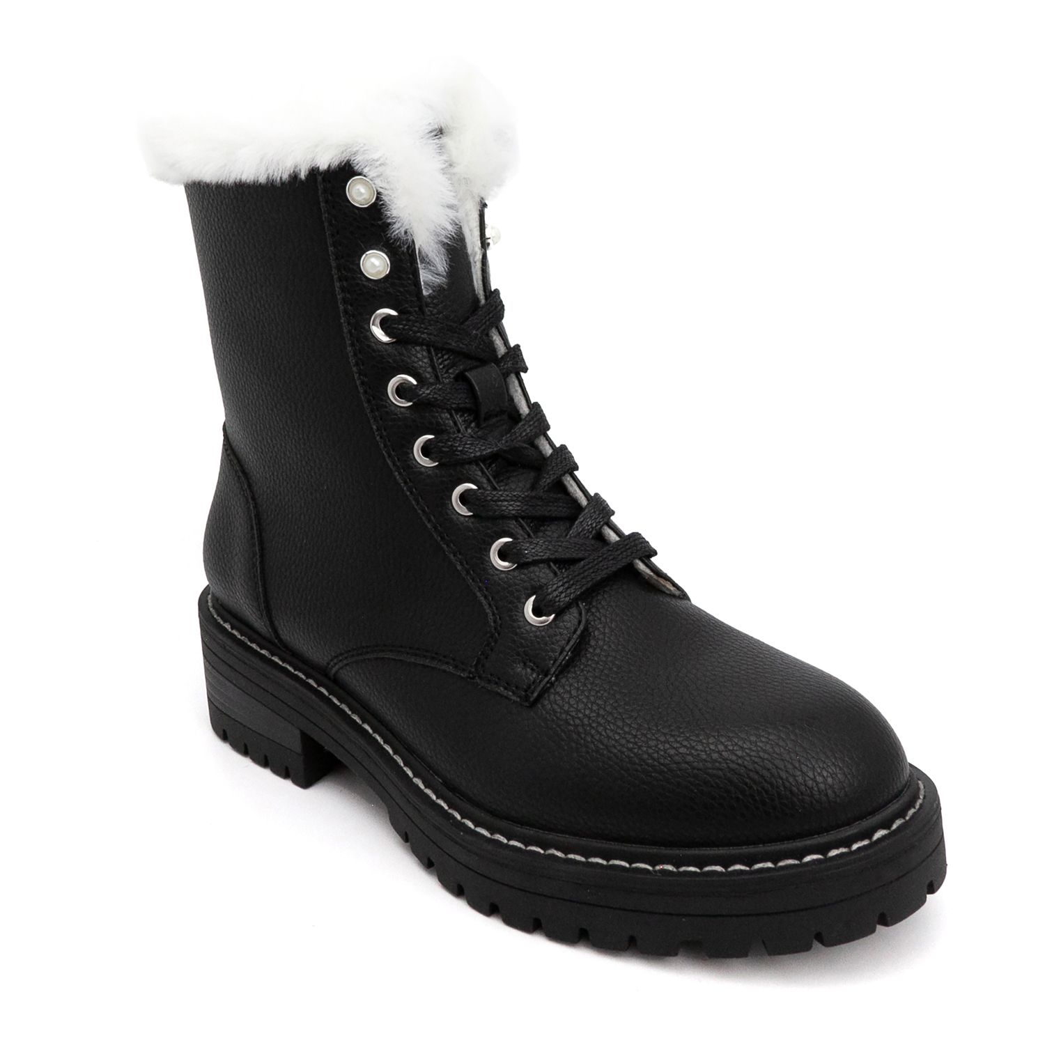 white combat boots kohls