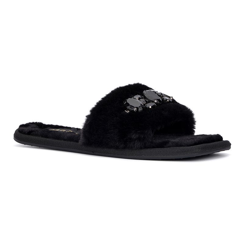FEI1114BLACK Torgeis Isabella Womens Slide Slippers, Size: 10,  sku FEI1114BLACK