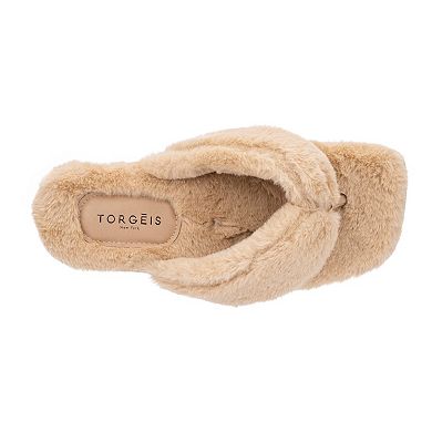 Torgeis Rosa Women's Faux-Fur Slippers