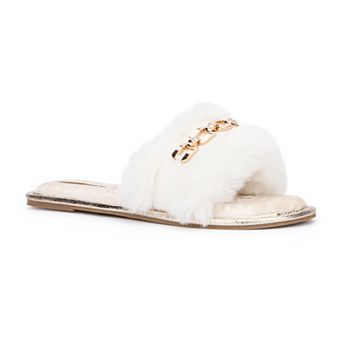 Torgeis Valentina Women's Faux Fur Slide Slippers