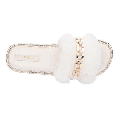 Torgeis Valentina Women's Faux Fur Slide Slippers