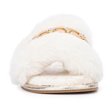 Torgeis Valentina Women's Faux Fur Slide Slippers