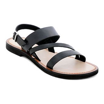 Rag & Co Women's Leather Slingback Sandals