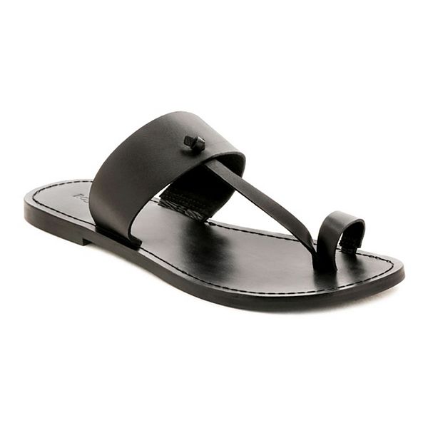 Rag & Co Women's Leather Thong Sandals
