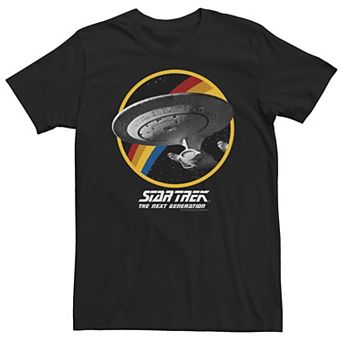 Big & Tall Star Trek Next Generation Rainbow Ship Badge Tee
