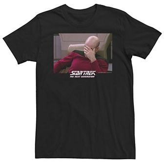 Big & Tall Star Trek: The Next Generation Captain Picard Face Palm Tee