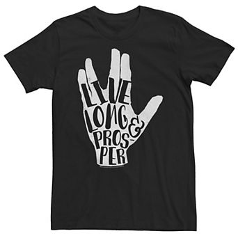 Big & Tall Star Trek Original Series Handwritten Salute Tee