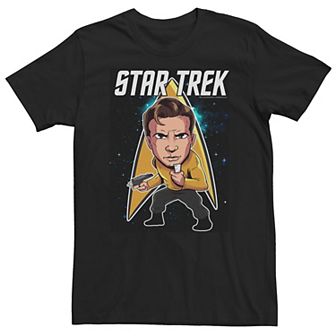 Big & Tall Star Trek Original Series Captain Kirk Chibi Tee