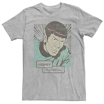 Big & Tall Star Trek Original Series Spock Retro Comic Tee