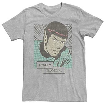 Big & Tall Star Trek Original Series Spock Retro Comic Tee