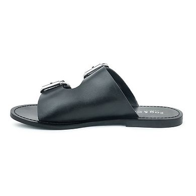 Rag & Co Kelly Women's Leather Slide Sandals