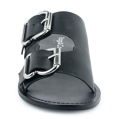 Rag & Co Kelly Women's Leather Slide Sandals