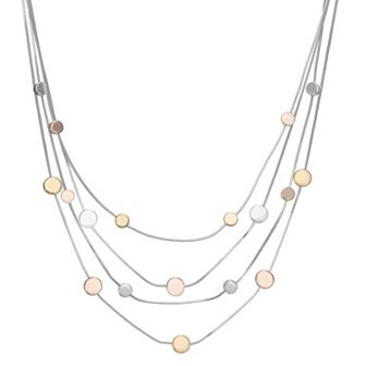Napier Medallion Station Multi-Strand Necklace