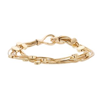 Napier Medallion Multi Strand Bracelet