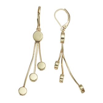 Napier Medallion Drop Earrings