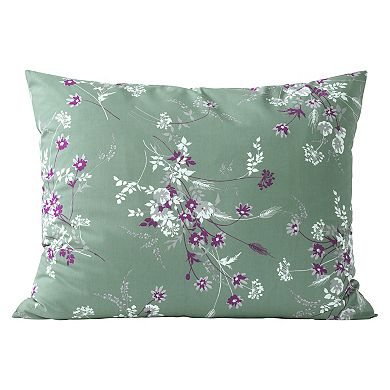 Lands' End 200 Percale Printed Duvet Cover or Euro Sham